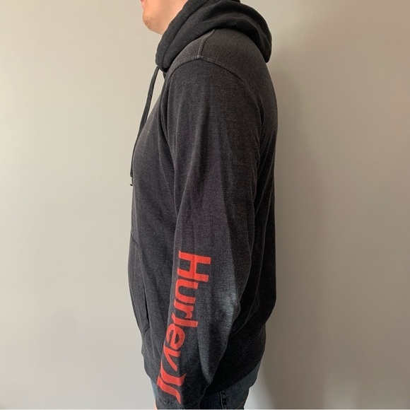 π Hurley Dark Grey Lightweight Spring/Summer Sweater - Unisex, Menβs Size LG π - Picture 3 of 14